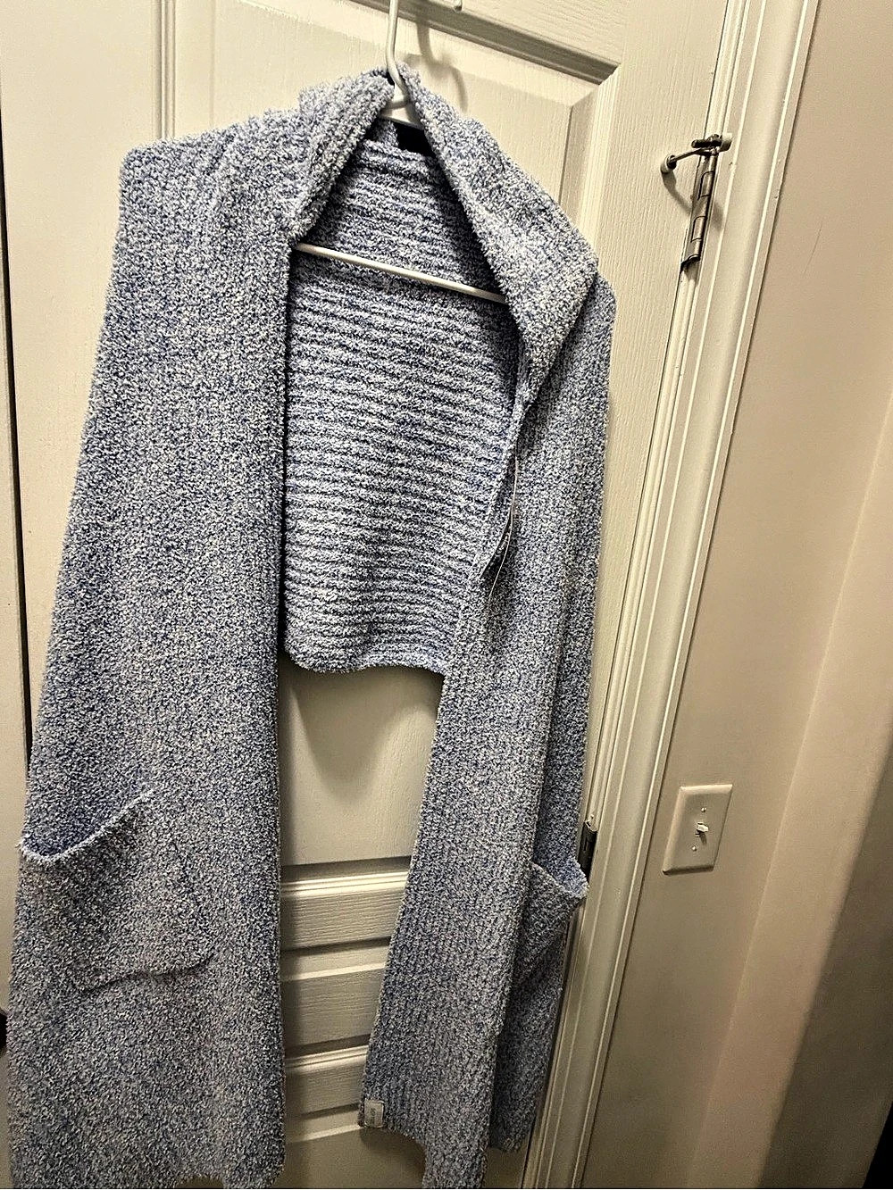 Softies Marshmallow Hooded Scarf Blue Hooded Scarf NWT